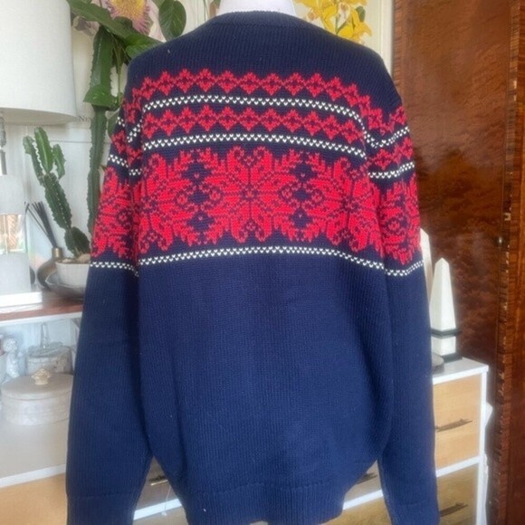 J. McLaughlin Man’s Winter Ski Norwegian Scandinavian Sweater‎ - Picture 4 of 9